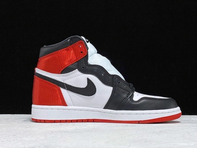 High Satin Air Black 1 Retro Jordan Toe CD0461-016 0804